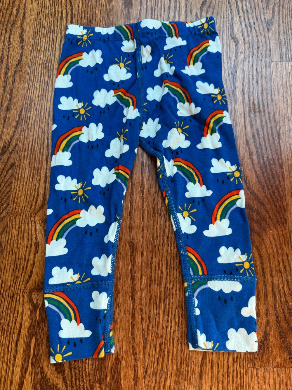 Hanna Andersson Rainbow & Cloud Wiggle Pants 18-24 Months